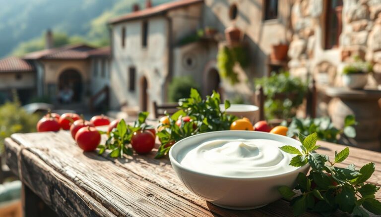 Food matrix in Bulgarian yogurt placed outside