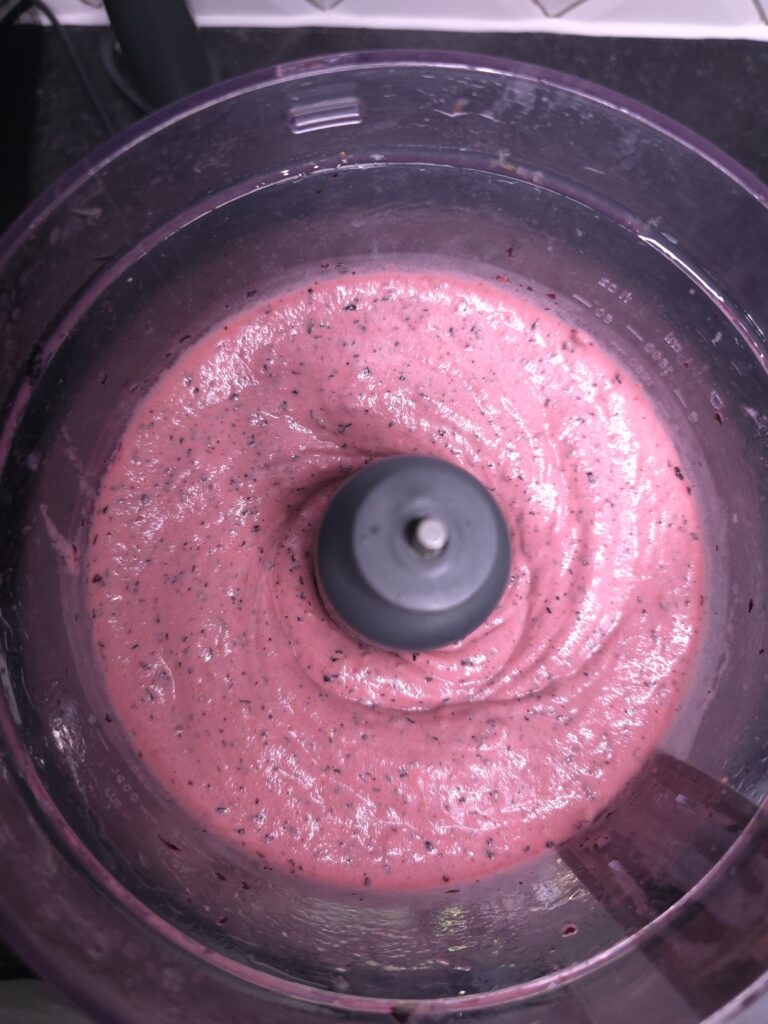 Blueberry lemon sorbet