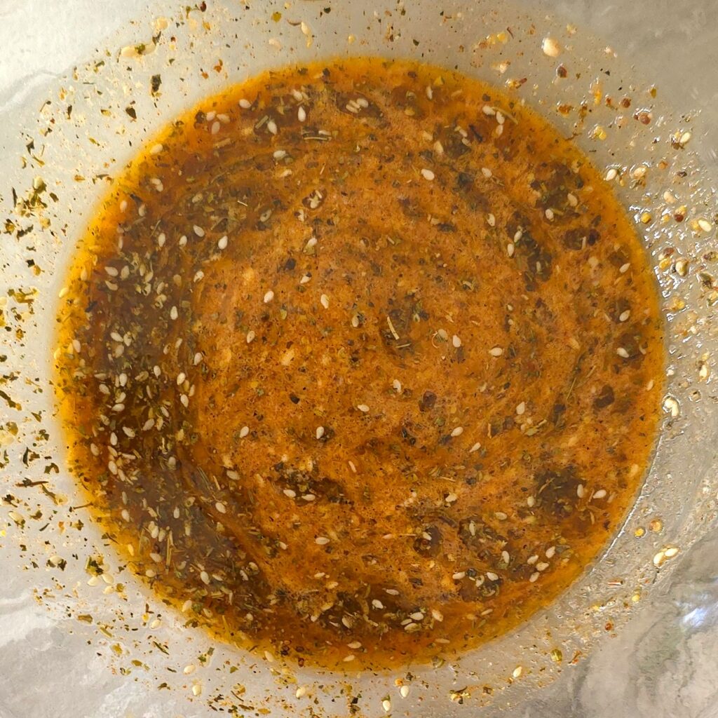 chicken marinate in a bowl