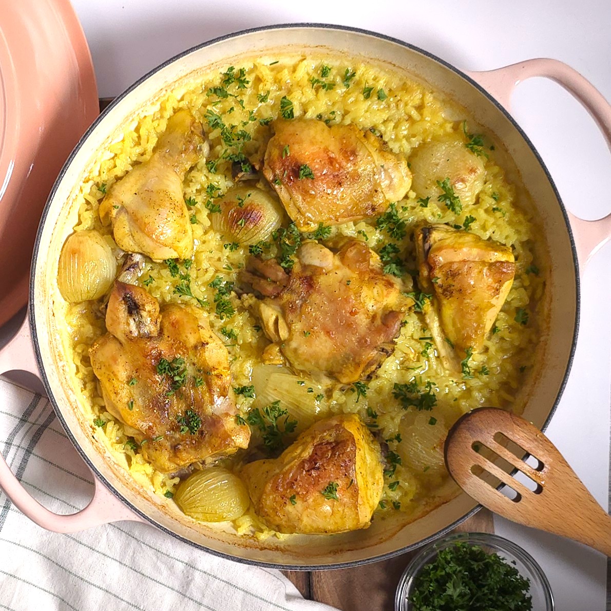 one pot turmeric spiced chicken and rice