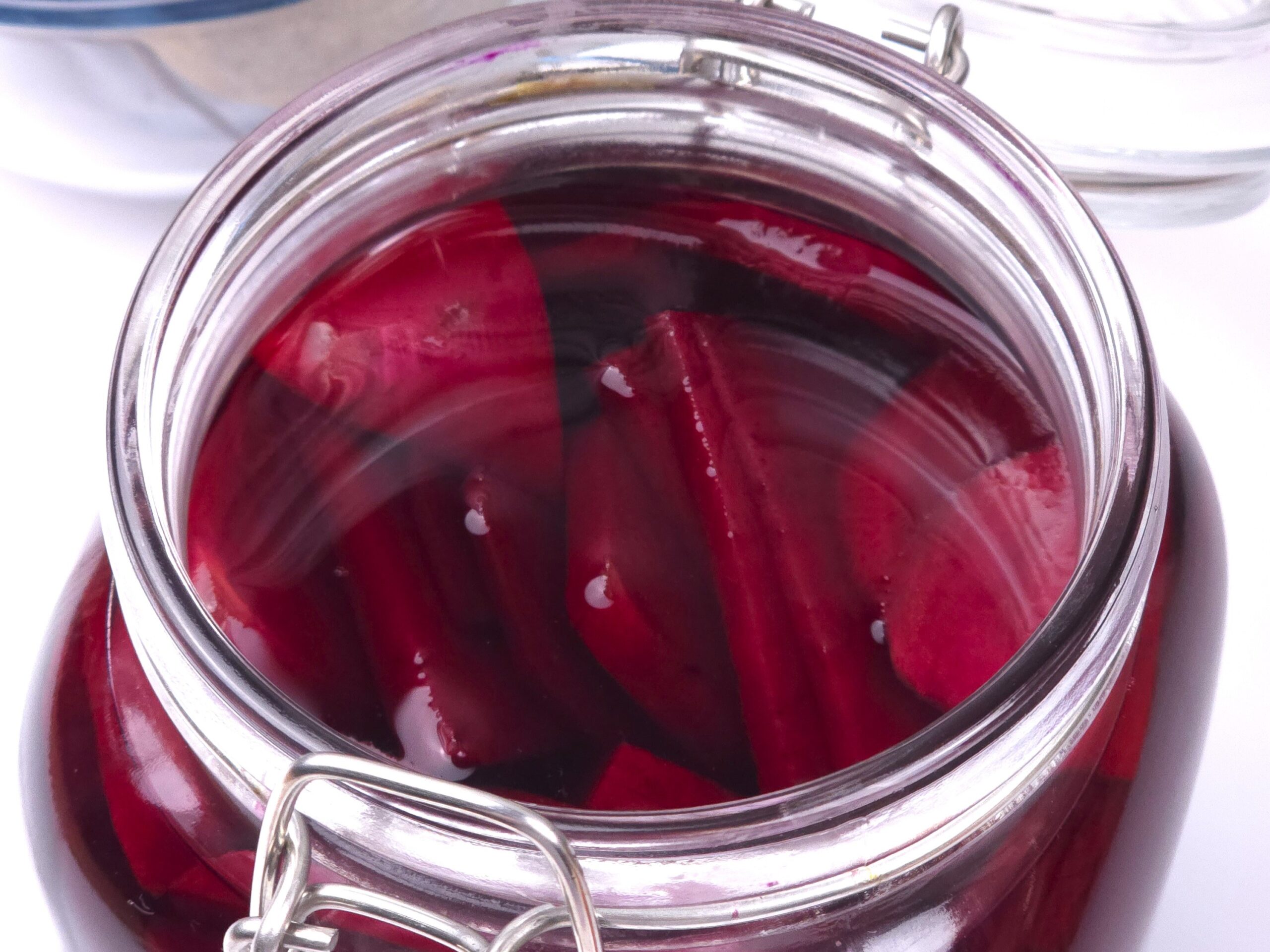 beetroot kvass in a jar