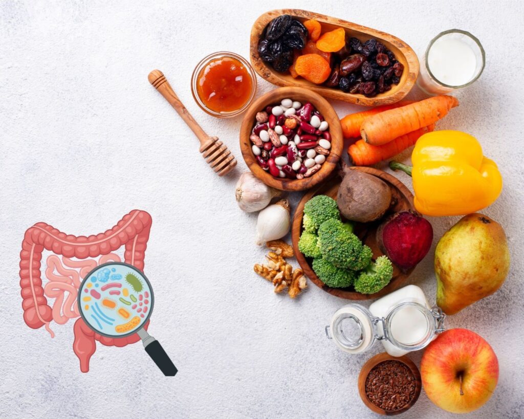 Healthy foods for gut microbiome support