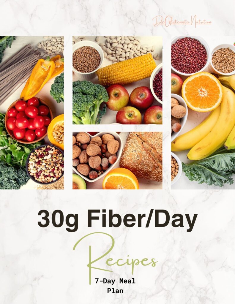 7-day high-fiber meal plan cover page eBook